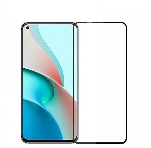 Защитное стекло 3D Glass Pro для Xiaomi Redmi Note 9T полный клей ( черная рамка)