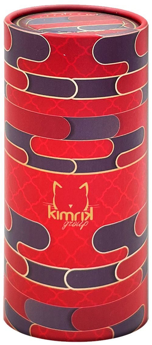 Салфетки бумажные в тубе Kimrik RED&BLACK красно-черный, 2 слоя, 50 шт/уп