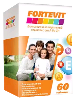 Витамины Фортевит от А до Цинка, 60 таблеток - фото №13