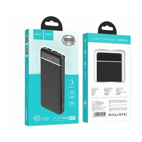 Портативное ЗУ HOCO Power Bank J59 10000 mAh черный 44 143200₽