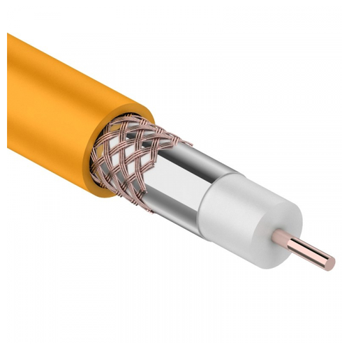 Кабель антенный в нарезку Rexant 01-2654 RG-6 нг(А)-HF, (64%), 75 Ом (100 метров), катушка чан т высокоскоростная цифровая обработка сигналов и проектирование аналоговых систем