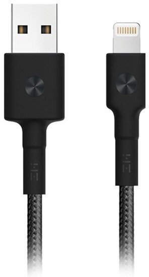Кабель Zmi USB-A - Lightning, MFi, 1 м, (AL803) черный