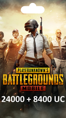 Код пополнения PUBG Mobile номинал 32400 UC