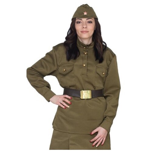 фото Костюм солдатка люкс взрослый, 48-50 бока