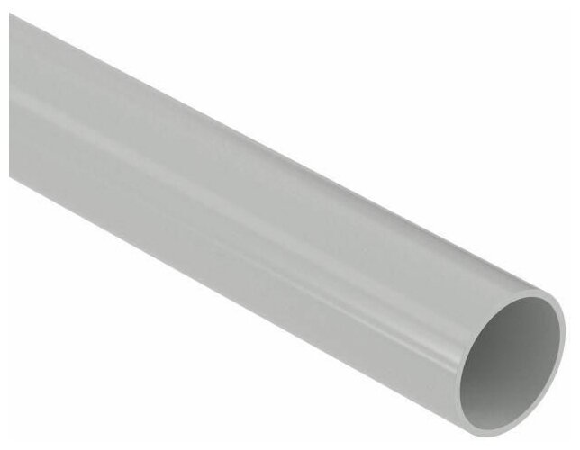 Труба гладкая Dkc ПВХ жесткая легкая d20мм атмосф. серый (длина 3м), 63920UF