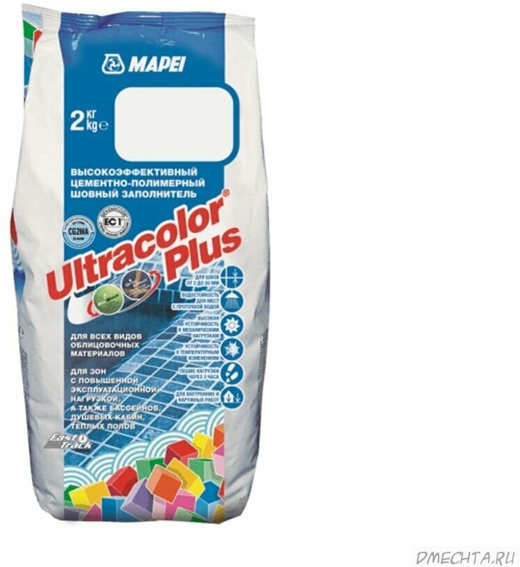 Mapei Ultracolor Plus Цементная затирка для швов 2-20 (№180 мята, 2 кг) - фотография № 3