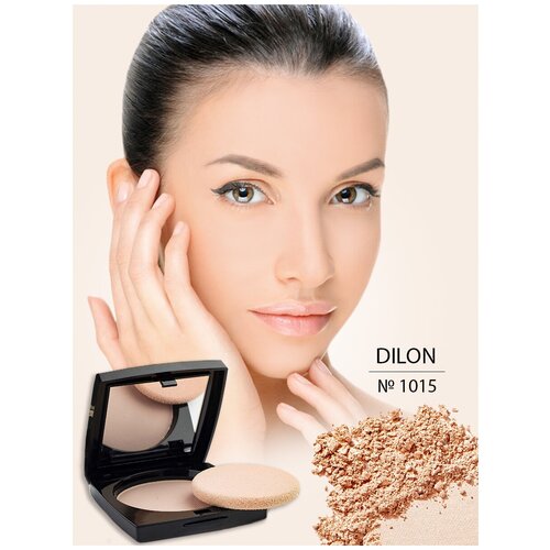 Dilon Пудра компактная Silk Touch, матирующая, шелковистая тон 1015