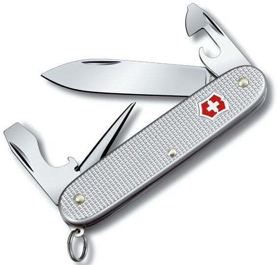 Мультитул брелок VICTORINOX Pioneer Alox серебристый