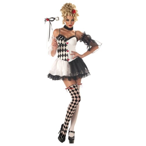 фото Костюм арлекино (коломбина) взрослый, l (46-48) california costumes