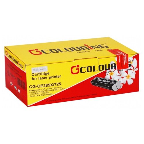 Картридж Colouring CG-CE285X/725, 2300 стр, черный картридж colouring cg ce285a 725 1600 стр черный