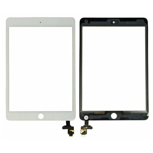 Сенсорное стекло (тачскрин) для iPad mini 3 с коннектором (Original OEM) Черный