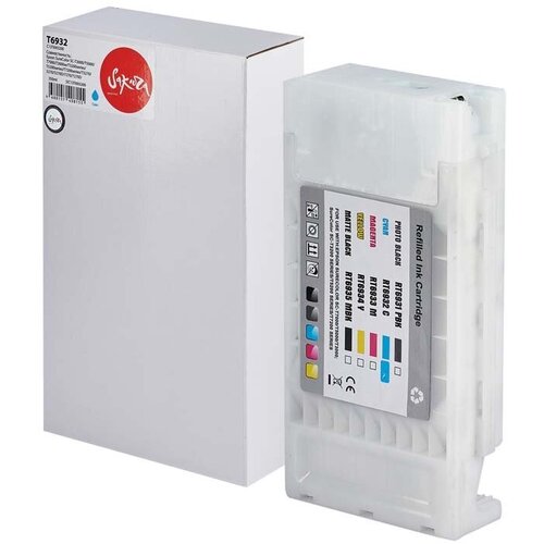 Картридж T6932 для Epson SureColor SC-T5200, SC-T3200 C13T693200 Sakura голубой 1x t6193 t619300 maintenance ink tank for epson surecolor t3000 t5000 t7000 t3200 t5200 t7200 t3270 t5270 t7270 chip resetter