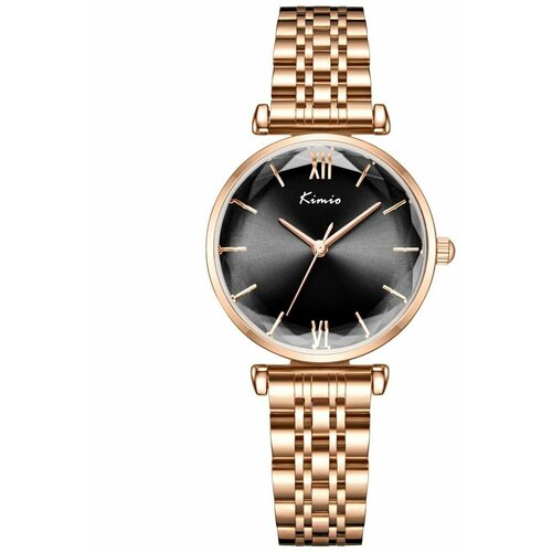 Наручные часы KIMIO Fashion, черный, золотой наручные часы kimio k6306m gd1rrh золотой черный