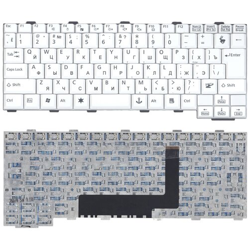 Клавиатура для ноутбука Fujitsu-Siemens Lifebook P7230 белая 3440₽
