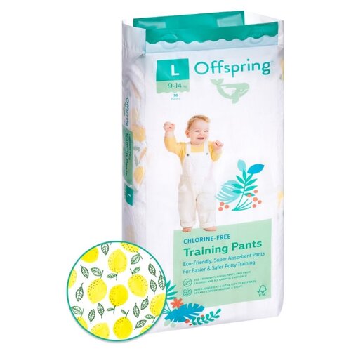фото Offspring трусики l (9-14 кг) 36 шт. лимоны