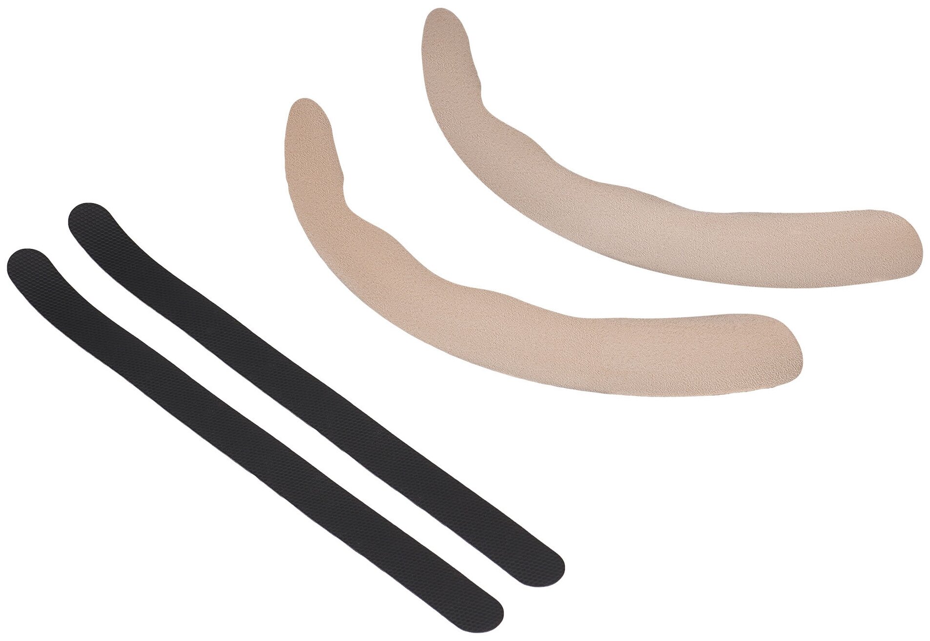 Накладки на руль, боковые, универсал, компл. 2 шт, замша/пластик, цвет бежевый (ADWO004)