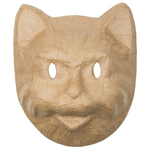 фото "love2art" заготовка pam-133 "маска" папье-маше 17.5 x 7.3 x 20.5 см кот