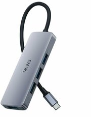 USB Хаб WiWU Alpha 440 Pro 4 в 1 Type C to 4 x USB 3.0 - Серый