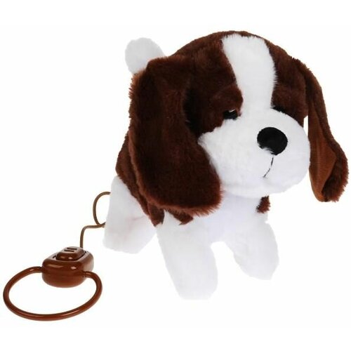 Интерактивный музыкальный щенок Мой Питомец Барни 22см ходит, пульт-поводок HTL2439