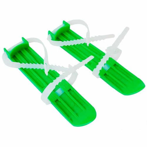 Мини-лыжи детские, длина -30 см, цвет зеленый мини мини лыжи cicle юниор