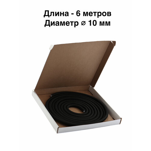фото Шнур эспандерный борцовская резина, черный 6 метров, диаметр 10 мм kaitogi
