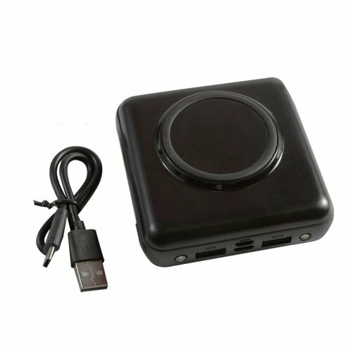 Внешний аккумулятор с беспроводной зарядкой для телефона черный YM-351 емкость 10 000 mAh 307900₽