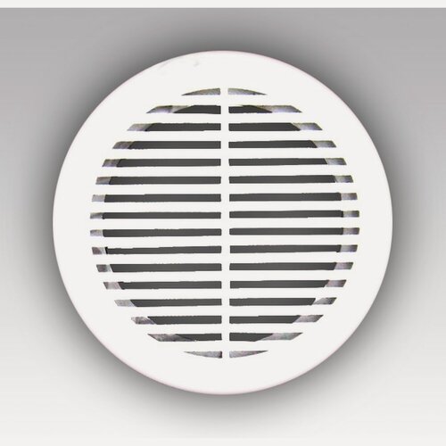 Изображение товара Вентиляционная решетка Era 12РКФ, пластик, круглая, белая, 165х165мм