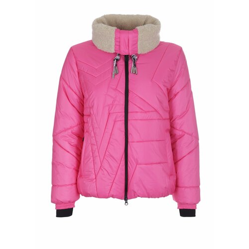 фото  куртка sportalm, демисезон/зима, средней длины, силуэт прямой, размер 42, розовый