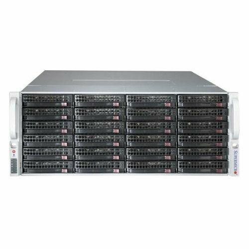 Корпус для сервера монтируемый в стойку Supermicro CSE-847BE1C4-R1K23LPB, 4U, 2 x 1200 Вт, черный