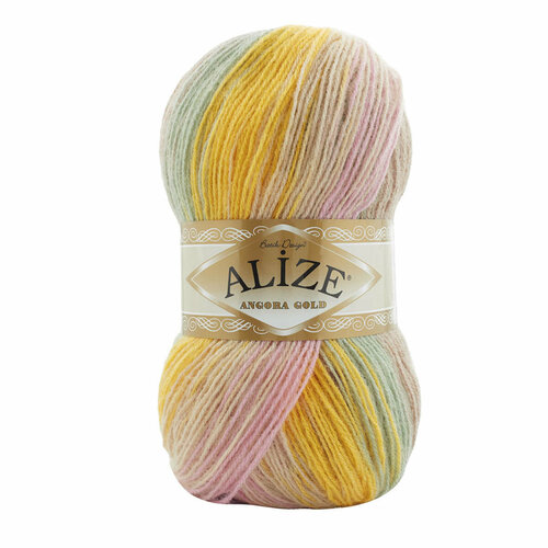 фото Пряжа alize angora gold batik 100г 550м (80% акрил, 20% шерсть)(6958 секционный)