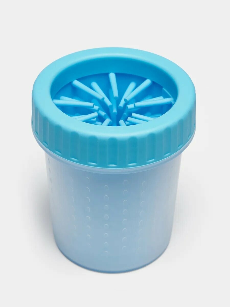 Силиконовая лапомойка SoftGentle для мелких и средних пород собак и кошек цвет голубой