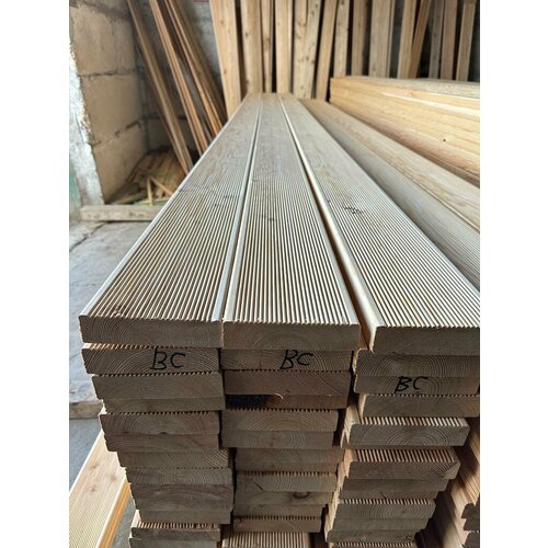 Террасная доска Вельвет лиственница ВС 27х142х3000 мм