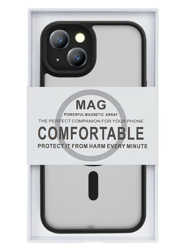 Чехол на iPhone 15 Dfans Design MagSafe — магнитный, ударопрочный с защитой камеры