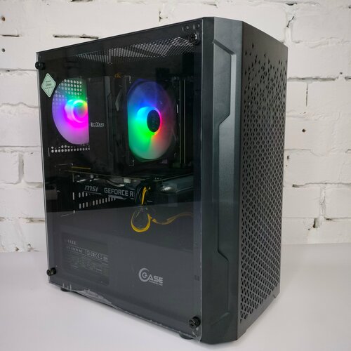Игровой компьютер / системный блок Bunker Intel i5 12400f RTX 2060 super (8gb) DDR4 16gb ssd 512 Powercase Mistral Micro Z3B Mesh LED