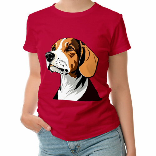 фото Футболка roly, размер l, красный