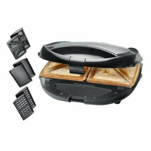 Мультипекарь Вафельница Silver Crest съемными панелями 3 в 1 для выпечки вафель сэндвичей гриля 750 Вт 299900₽