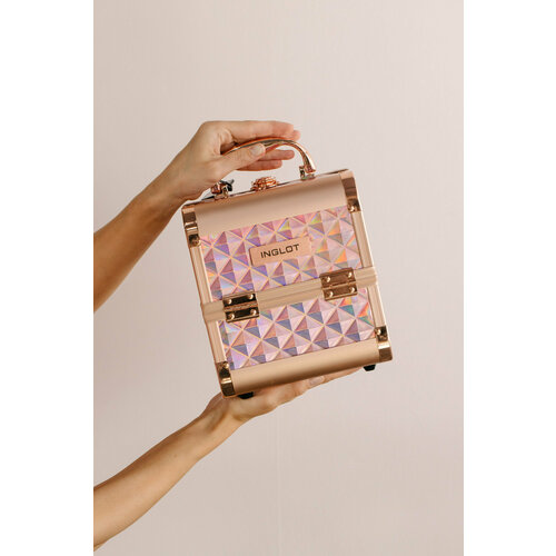 Бьюти-кейс Inglot, 19х20х19 см, розовый