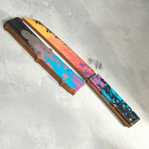 Дарим Красиво Сувенир деревянный Нож танто пиксель сувенир деревянный нож танто малахит дарим красиво 9019674
