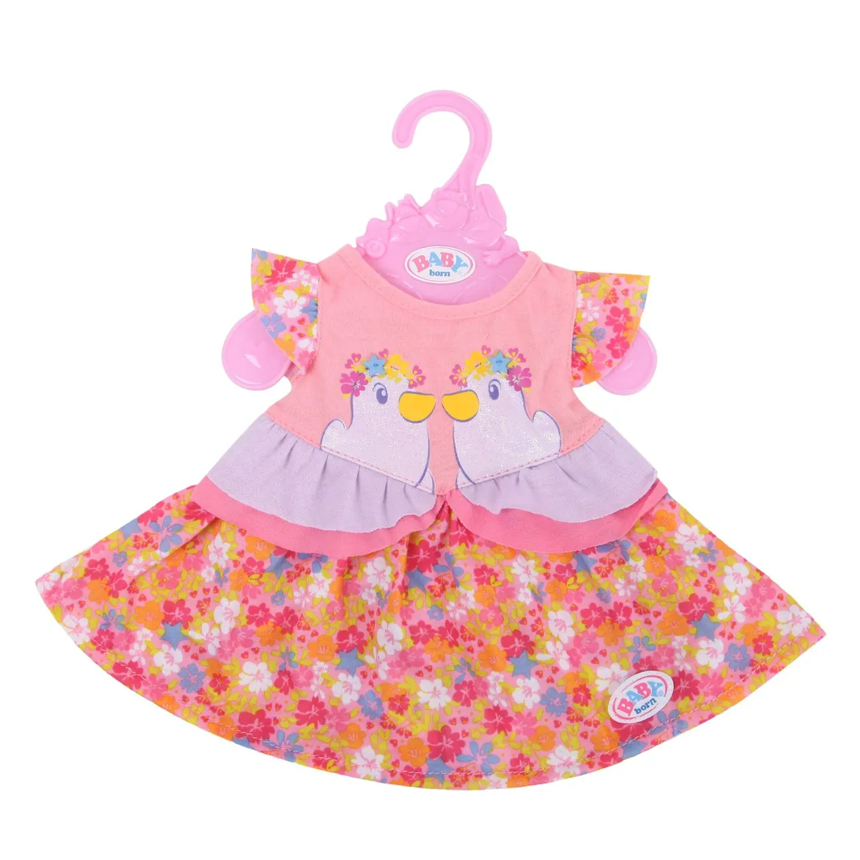 Одежда для куклы Zapf Creation Baby Born платье Цветочки 824-559
