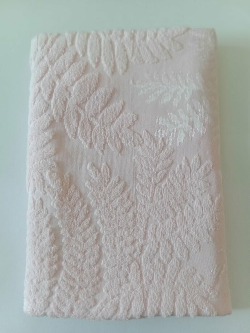 Полотенце махровое 70х130 ТМ Persona by Gala бордюр "Фиджи" нежно-розовый