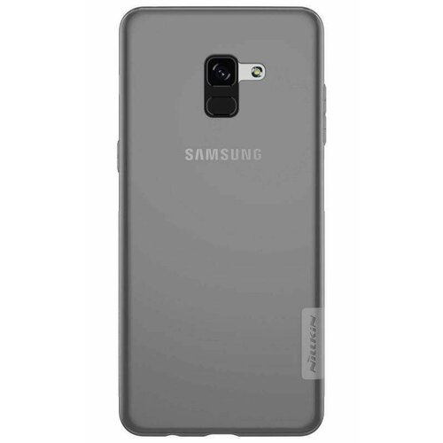 Накладка силиконовая Nillkin Nature TPU Case для Samsung Galaxy A8 Plus (2018) A730 прозрачно-черная