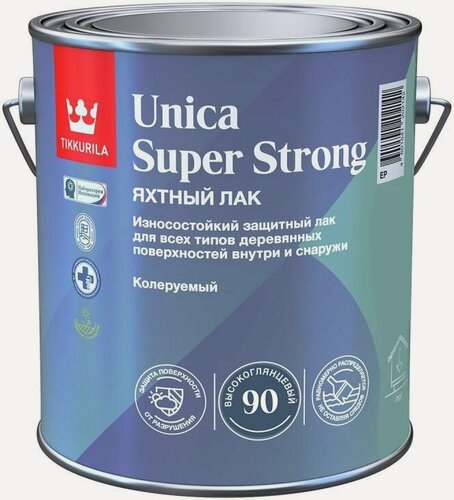 Изображение товара Тиккурила Уника Супер Стронг ЕР лак глянцевый (0,9л)