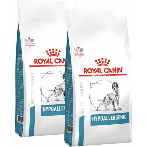 ROYAL CANIN HYPOALLERGENIC для взрослых собак при пищевой аллергии (7 + 7 кг)