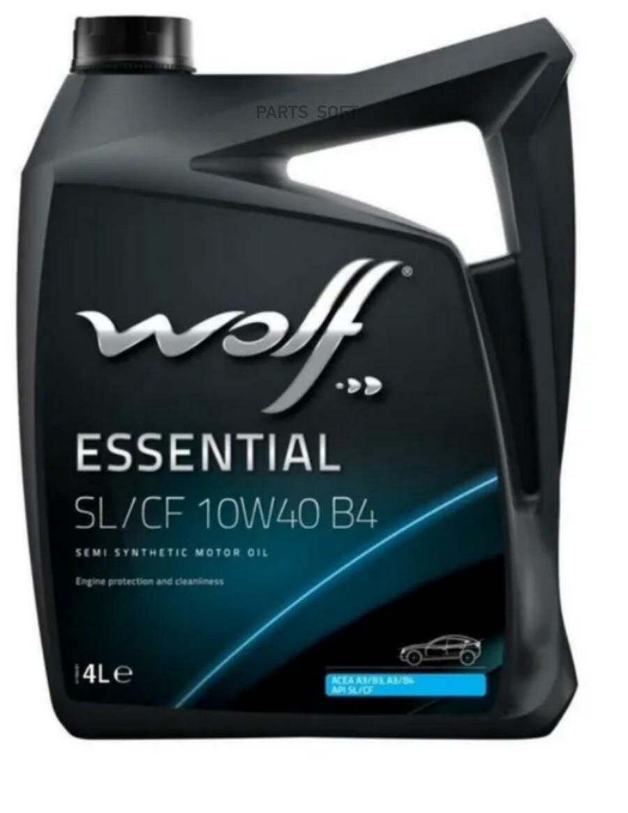 Масло моторное wolf essential sl/cf 10w40 b4 4l