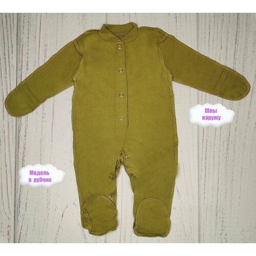 фото Комбинезон amelli, размер 62, зеленый