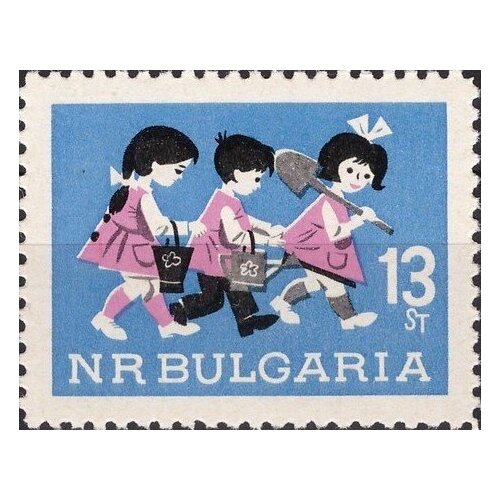 (1966-055) Марка Болгария Дети Счастливое детство II O