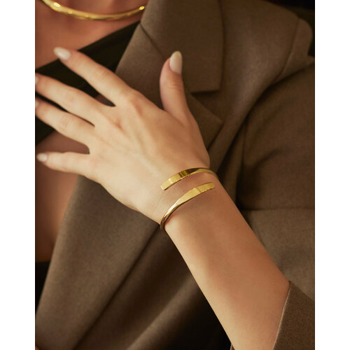 Браслет Geometry - Золотой - Без вставок - Без замка