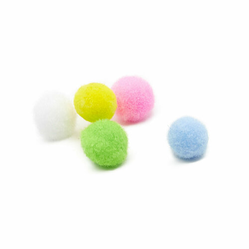 Помпоны AstraCraft Пастель 15 мм 5 цветов 50 шт 180₽