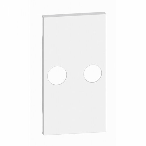 BT Living now Белый Лицевая панель для TV розеток с 2 отверстиями 2 мод