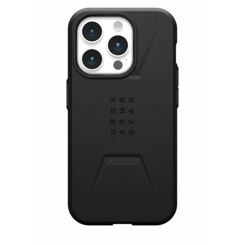 Чехол с поддержкой MAGSAFE Uag Civilian для iPhone 15 Pro MAX 6.7, цвет черный (Black)